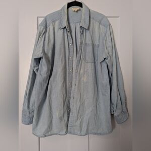 Light Blue Denim Sezane Max Shirt